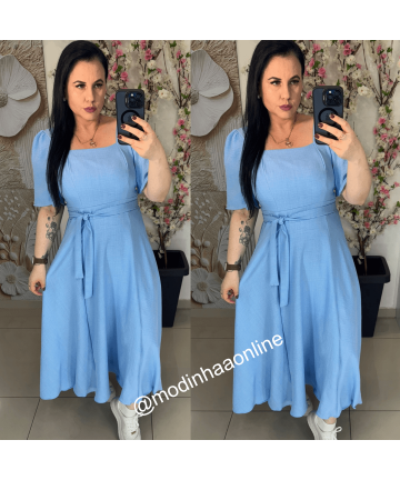 Vestido Malu Azul Vestido Malu Azul